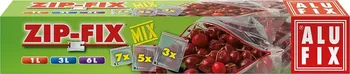 Sáček na potraviny Alufix Zip-Fix mix 1 l + 3 l + 6 l 15 ks