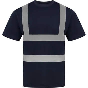 Pánské tričko Korntex Hi-Vis piqué tričko Barcelona z polybavlny Barva: modrá námořní, Velikost: 3XL KX074