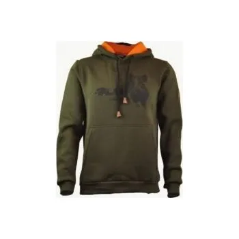 Pánská mikina C.I.T. TRADE s.r.o. Myslivecká mikina s kapucí s potiskem divočáka - Velikost 3XL