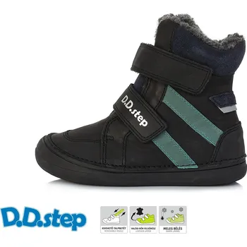 Dětská treková obuv D.D.Step D.D. step chlapecká zimní obuv W078-382L Barva: černá, Velikost: 36