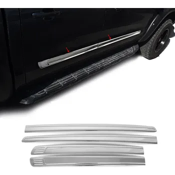 Lišta karosérie Nerez masivní ochranné lišty dveří Mercedes X-Classe 2017+, Ford Ranger 2015-23