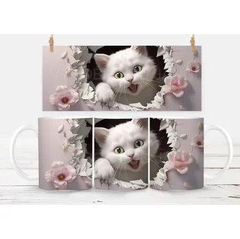 Keramický hrneček - kočička 7