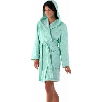 Dámský župan Dámský 3/4 župan Vestis 3039 BIBI s kapucí 2151 - meruňková XXL