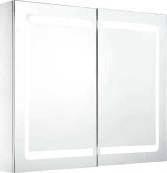 Koupelnový nábytek LED koupelnová skříňka se zrcadlem 80 x 12 x 68 cm