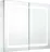 LED koupelnová skříňka se zrcadlem 80 x 12 x 68 cm, bílá