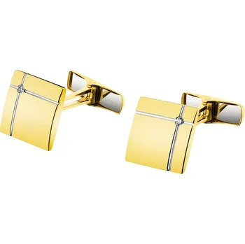 Manžetový knoflíček Zlaté manžetové knoflíčky s brilianty - 0,02 ct - ryzost 585 - 220.625
