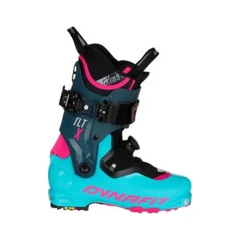 Sjezdové boty Dynafit TLT X W EXTRA WIDE BOOT 3320 Silvretta/Pink Glo tyrkysová 26 cm