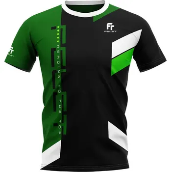 Unisex tričko Felet RN 3601 Black/Green Velikost: 4XL