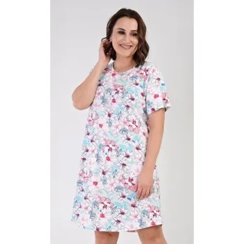 Dámská noční košile Dámská nadměrná noční košile Vienetta Secret Elen lososová 2XL