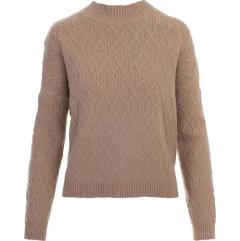 Dámské sako ZIMA-Svetr s károvým vzorem meruňkový Velikost: S/M