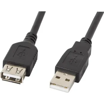USB hub LANBERG USB 0.7m černý