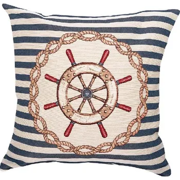 Dekorativní polštářek Dekorační polštář kormidlo, 45x45 cm