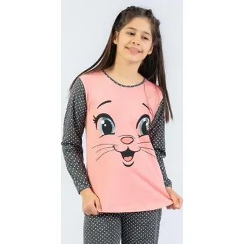 Dívčí pyžamo Dětské pyžamo Vienetta Secret Malý miláček lososová 5 - 6