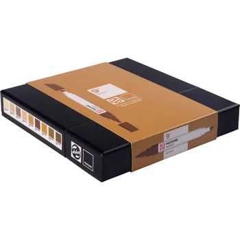 ROYAL TALENS Pigmentové fixy PANTONE Duo Tip, 9ks Brown