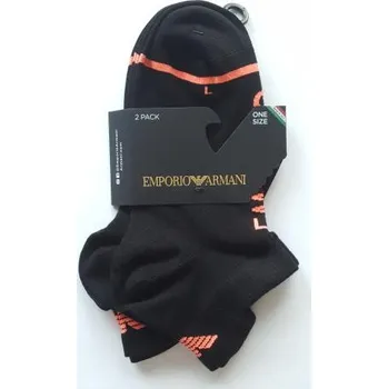 Dámské ponožky Dámské ponožky Emporio Armani 292317 3R210 černé 2 PÁRY černá UNI