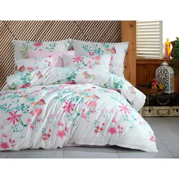 Bytový textil TipTrade Bavlněné povlečení Vitalis Růžové 140x220 + 70x90 cm