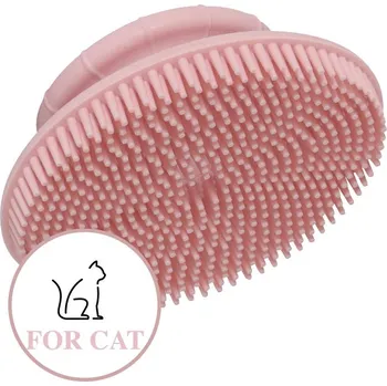 Kosmetika pro psa Kartáč vyčesávací masážní ANAH pro kočku guma Zolux