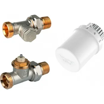 Hlavice pro radiátor Honeywell Resideo termostatický set s připojením na potrubí vnějším závitem 3/4", přímý, VTL3026DS15