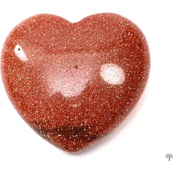 Drahý kámen Magieprirody.cz Srdce Avanturin zlatý 30x30 mm - Avanturinové srdce #85