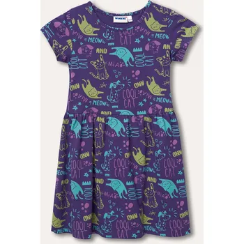 Dívčí šaty Dívčí šaty Cool Cat - fialová 116