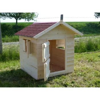 Dětský domeček Dřevěný dětský zahradní domeček přírodní