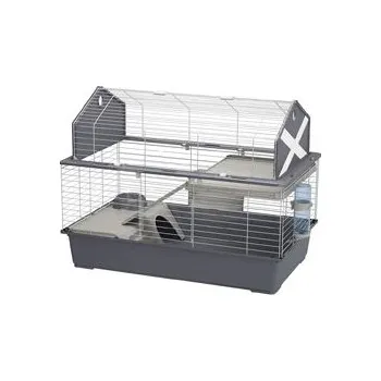 Klec BARN 100 pro hlodavce 96x57x73cm šedá FP