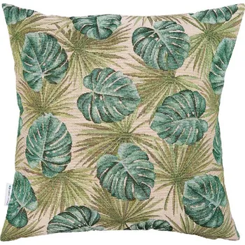 Dekorativní polštářek Dekorační polštář listy monstery, 45x45 cm