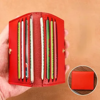 Peněženka Pánská mini peněženka z umělé kůže - Červené