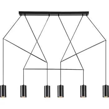 Rabalux závěsné svítidlo Aslaug GU10 6x MAX 50W matná černá 72018