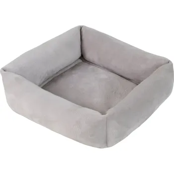 Pelíšek pro psa O´LALA PETS Pelíšek CUBE fleece 53cm Stříbrná