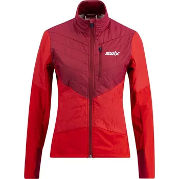 Swix Dynamic Hybrid Insulated Jacket W rhubarb red/swix red - S