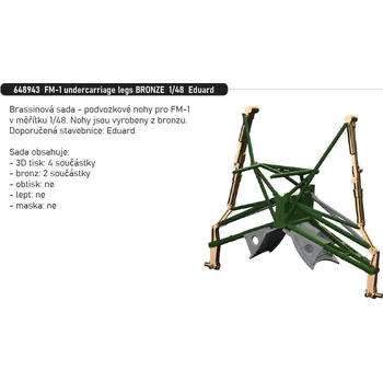 Plastikový model Eduard 1/48 FM-1 undercarriage legs BRONZE (EDUARD)