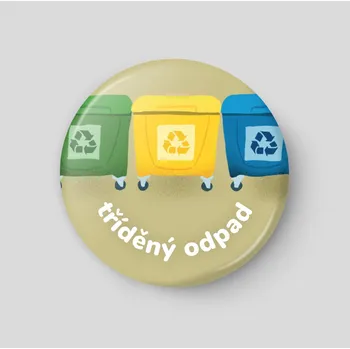 Magnetická kreslící tabulka Tříděný odpad - plánovací magnetka