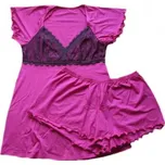 Dámské šortkové pyžamo Follia Camilla Moya fialová XS