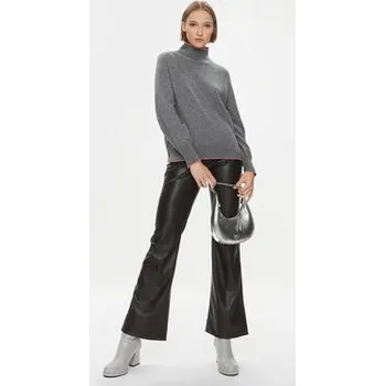 Dámské oblečení Pinko Kalhoty z imitace kůže Paragas 102299 7105 Černá Wide Leg 40