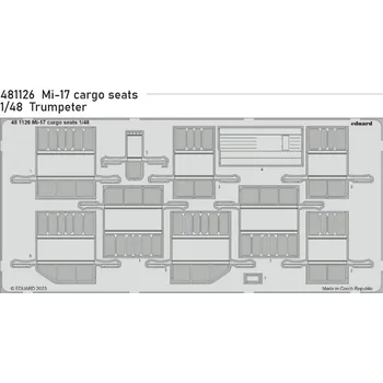 Plastikový model Eduard 1/48 Mi-17 cargo seats (TRUMPETER)