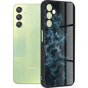 Pouzdro na mobilní telefon Pouzdro Samsung Galaxy A24 Techsuit - Glaze Series, Blue Nebula