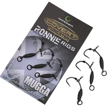 Rybářský háček Gardner montáž Tungsten Ronnie Rig Velikost: 6