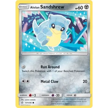 Karetní hra Alolan Sandshrew 137/236 - Cosmic Eclipse Typ karty: Non-Holo