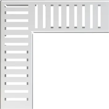 Odvodňovací žlab Rošt Alcadrain (Alcaplast) pro drenážní žlab rohový 75 mm, nerez ADZ-R302R