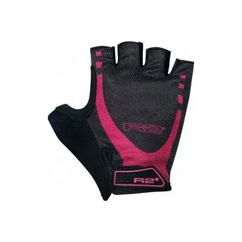 Cyklistické rukavice R2 rukavice Cubeino černo-růžová vel. XS