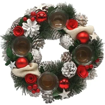 Věnec 3001203 Vánoční věnec Holly 32 cm