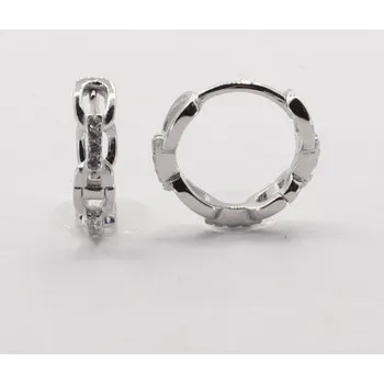 Náušnice Stříbrné náušnice kamenové kroužky