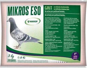 Krmivo pro ptáka ESO GRIT pro poštovní holuby plv 3kg