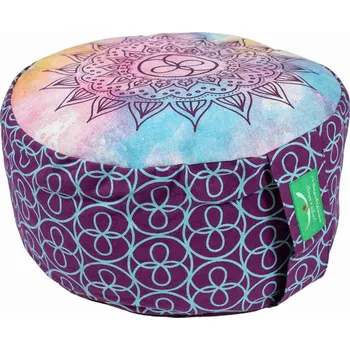 Meditační polštář Rondo menší - potisk fialový