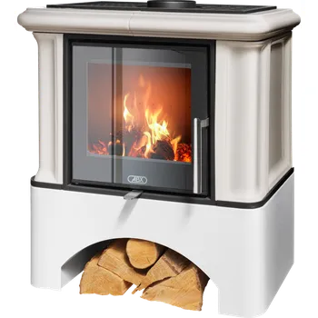 Krbová kamna ABX Abx Ikaria Exklusive - bílý sokl - perle