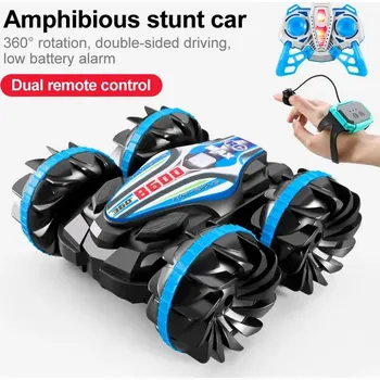 RC model auta Čína Obojživelné auto na dálkové ovládání s ovládacími hodinkami Barva: modrá B600BU With watch