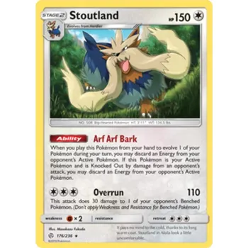 Karetní hra Stoutland 176/236 - Cosmic Eclipse Typ karty: Reverse Holo