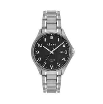 Hodinky LAVVU Titanové hodinky se saf. sklem TITANIUM LILLEHAMMER Black LWM0154 ( )