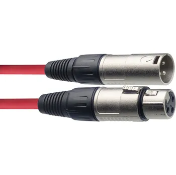 Audio kabel Stagg SMC6 CRD, mikrofonní kabel XLR/XLR, 6m, červený